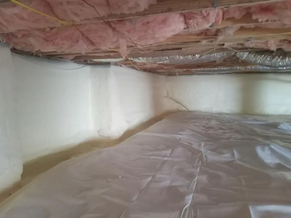Crawl space encapsulation with closed-cell spray foam for Roof Waterproofing in Lighthouse Point